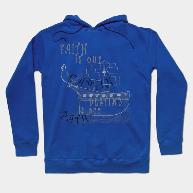 Inspirational Sailing Drawing by Hoodie by Yaman